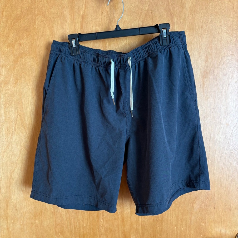 Fair Harbor Mens XXL Navy Blue Shorts Elastic‎ Waist Pockets